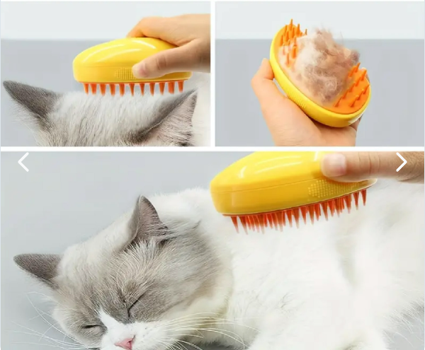 KittyCloud™ Cepillo De Vapor 3en1 Masajeador Gatos
