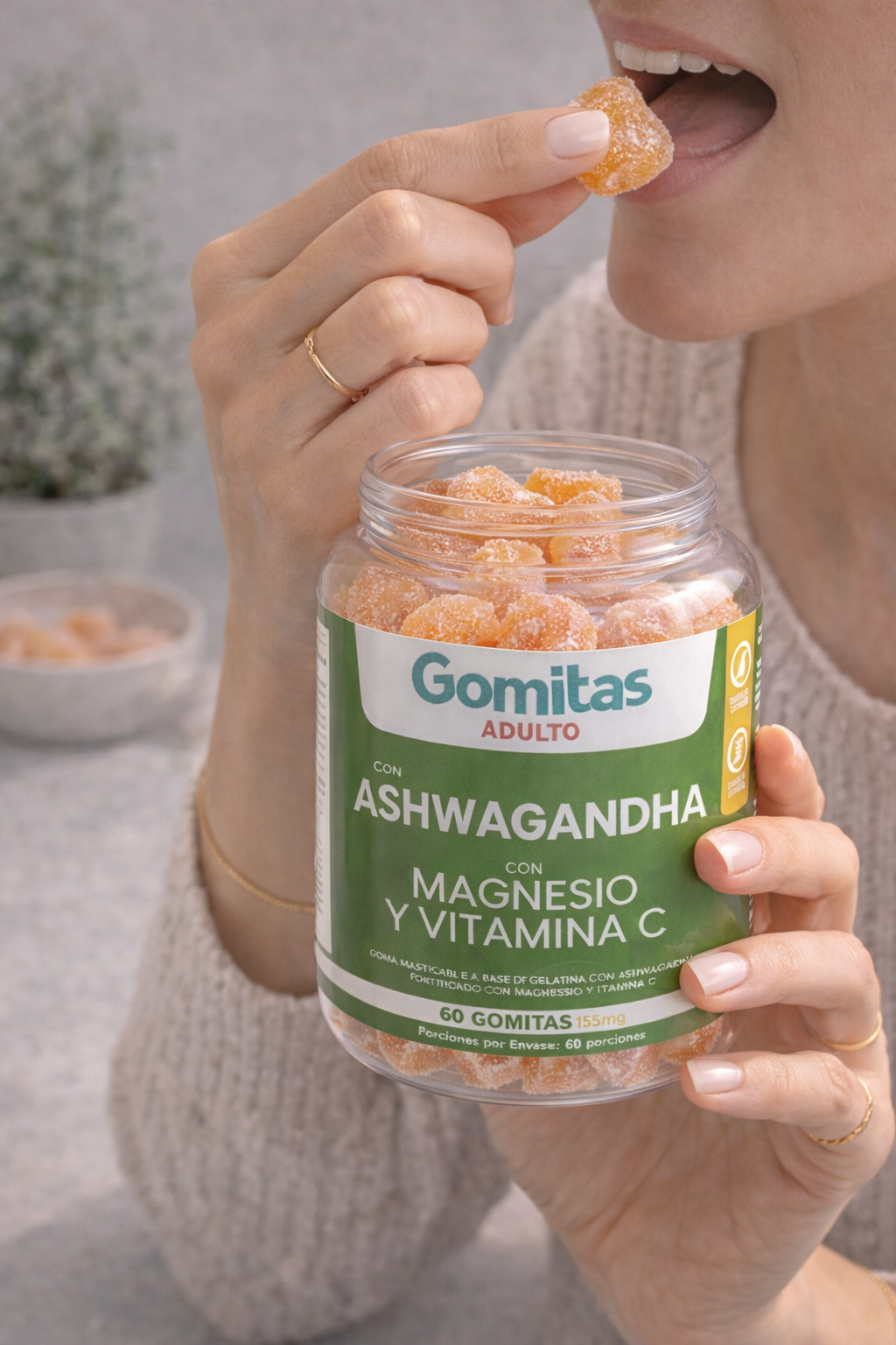 SereniVibe™ | ASHWAGANDHA CON MAGNESIO GOMAS