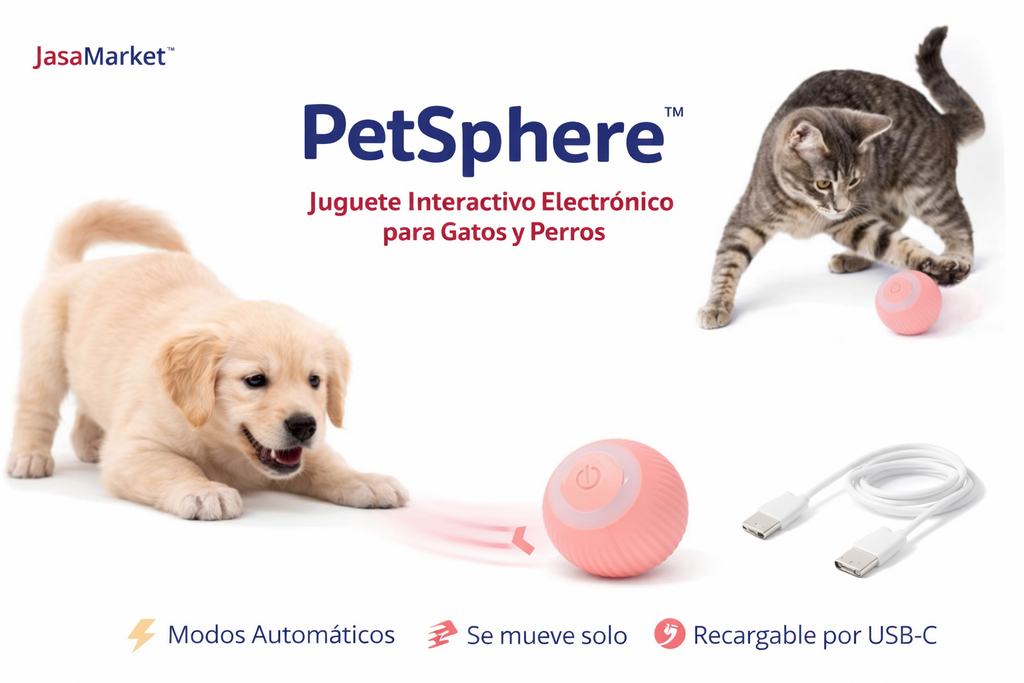 PetSphere™ | Juguete Inteligente Bola Rodante GATOS
