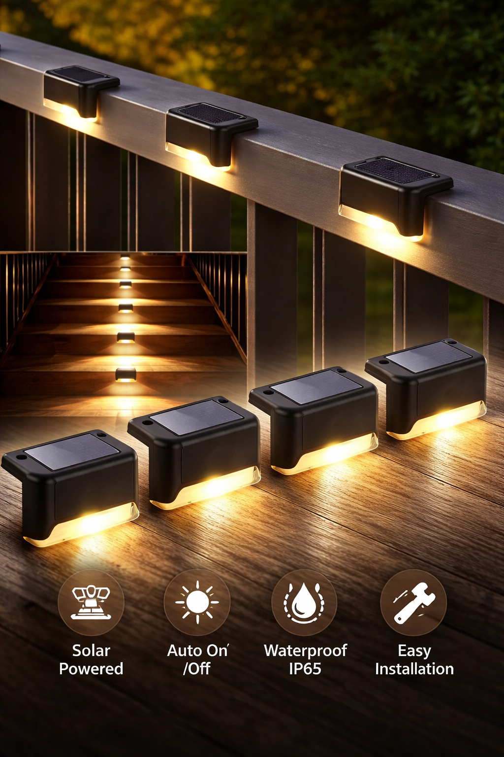 SolarBeam™ | Kit x4 Luces LED Automaticas Solares